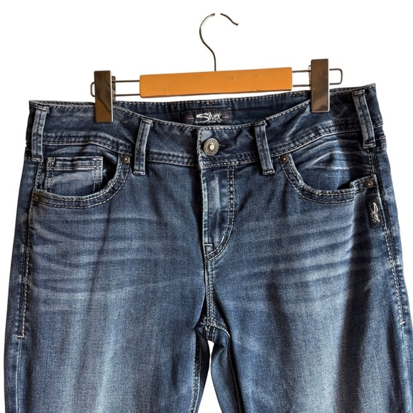 Silver Jeans Elyse Straight Leg 31 x 30 Stretch Mid Rise Curvy Fit - Picture 4 of 15